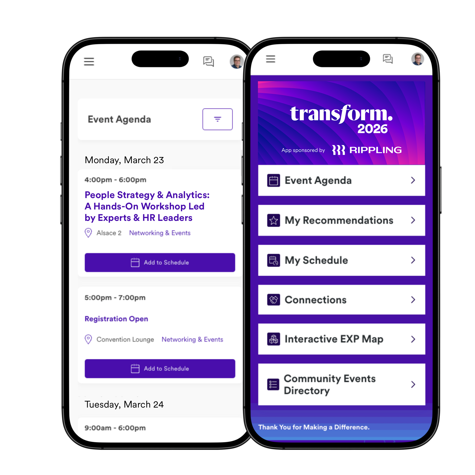 Transform App on Mobile Phone